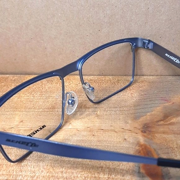 NEW Rx'able Eyeglass Frame, ARNETTE, blue/black metal 53-17-140 lightweight - Picture 3 of 6